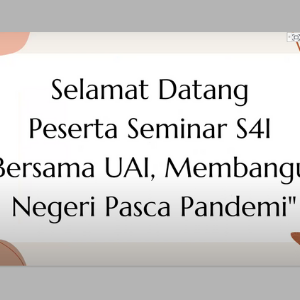 Seminar S4I (Sharing For Indonesia)