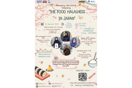 Bincang Bersama Tekpang “The Food Halalness In Japan”